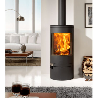 Poêle à bois AKITA 6.3 kW PANADERO : EcoDesign 2022, Triple Combustion, Système Vitre Propre