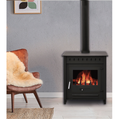 Poêle à Bois ALESSIA 14 INTERSTOVES: Chauffage Efficace et Design Moderne