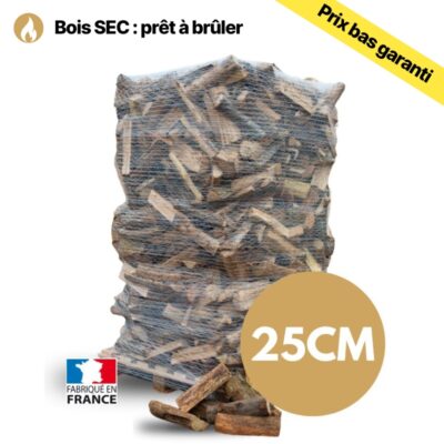 Bois de Chauffage 25cm – Palette 2m³/2,6 stères – Prêt à l’Emploi