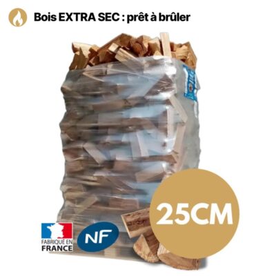 Bois de Chauffage 25 cm Extra Sec – 2,6 Stères en Ballot