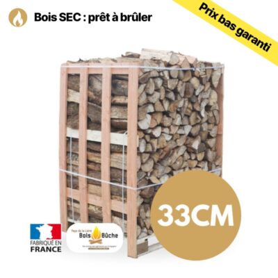 Bois de Chauffage 33 cm sur Palette 1,75 m³ – 2,5 Stères