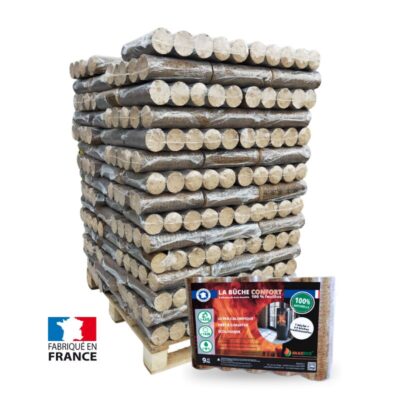 Palette de Bûches Compressées Confort Brazeco 96 Packs