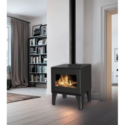 Poêle à Bois EDOARDO 10 INTERSTOVES : Puissance 10kW, Rendement 78.4%, EcoDesign 2023