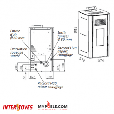 ELIO 13 étanche – Poêle à granulés INTERSTOVES