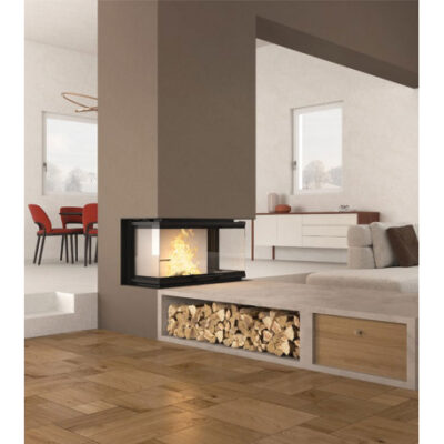 Insert à bois Nordica Monoblocco 3LC 12 kW : Haute performance, rendement 82%, livraison rapide