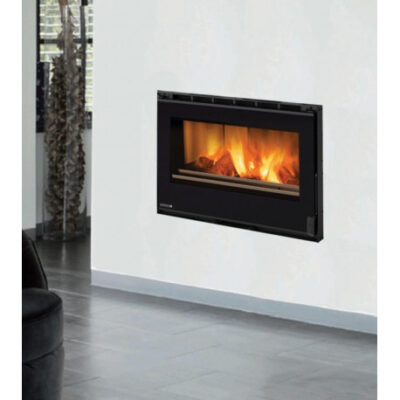 Insert à Bois Ventilé La Nordica Extraflame Inserto 80 PRS Crystal – Système PRS, Porte Réversible