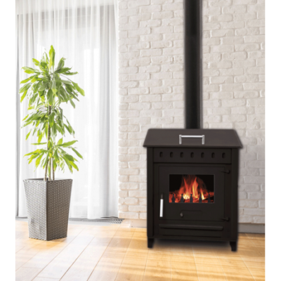 Poêle à Bois JUAN 14 INTERSTOVES: Chauffage Efficace et Design Moderne