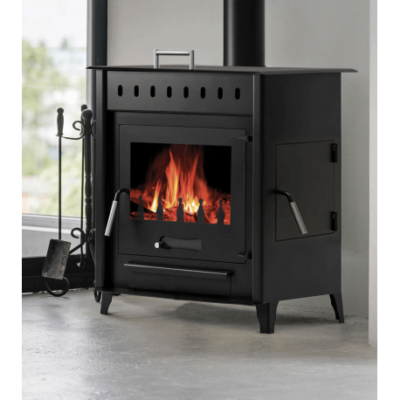 Poêle à Bois SARA 12 INTERSTOVES: Chauffage Efficace et Design Moderne