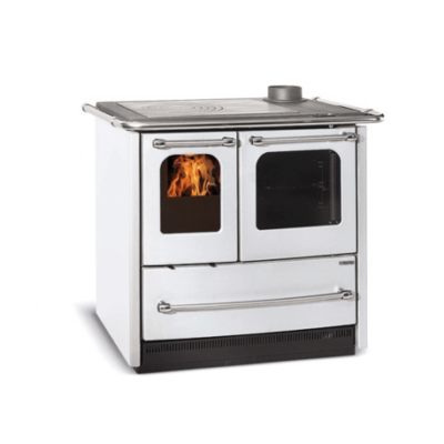 Cuisinière à Bois Sovrana Easy Evo 2.0 La Nordica – 7.5kw, Fonte Émaillée, Four 41L