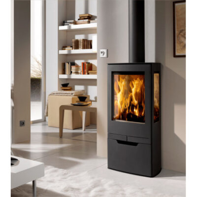 Poêle à Bois Design PANADERO ZINC 7.9Kw – Efficacité & Style